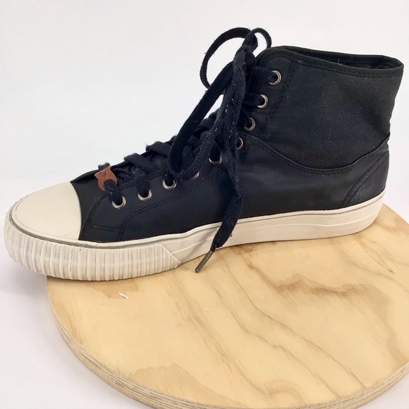 PF Flyers Men's/Women's Coated Canvas Hi Casual Sneaker Men's Sz 12/ Women 13.5 - Picture 9 of 16